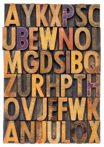 exemple de woodtype